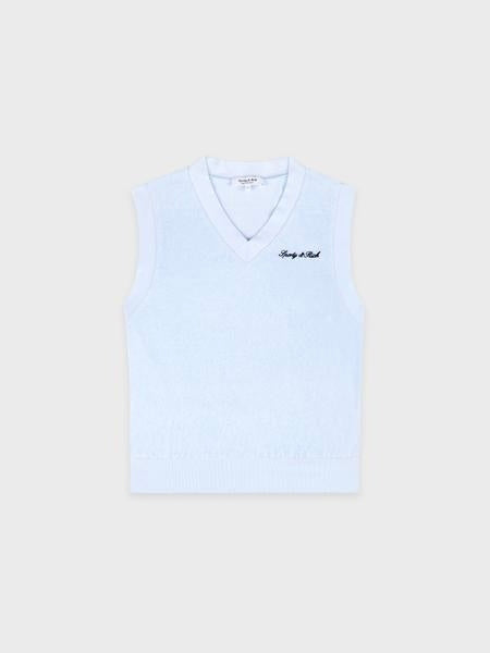 【33SR01TO033710326BL90】Signature Logo Terry Vest L.Blue