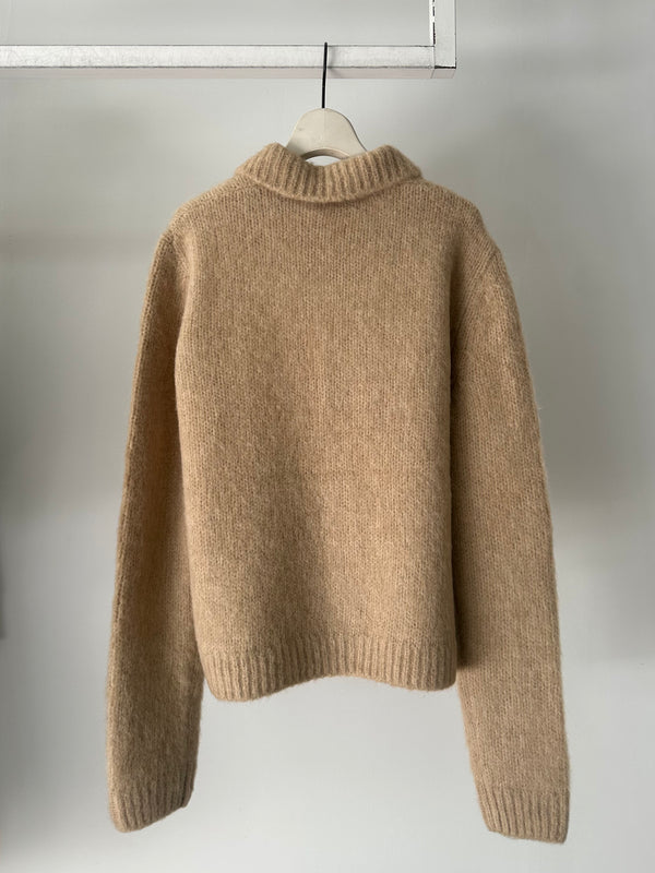【262-021230】04360-MORA 4709 M.K.CARDIGAN BROWN