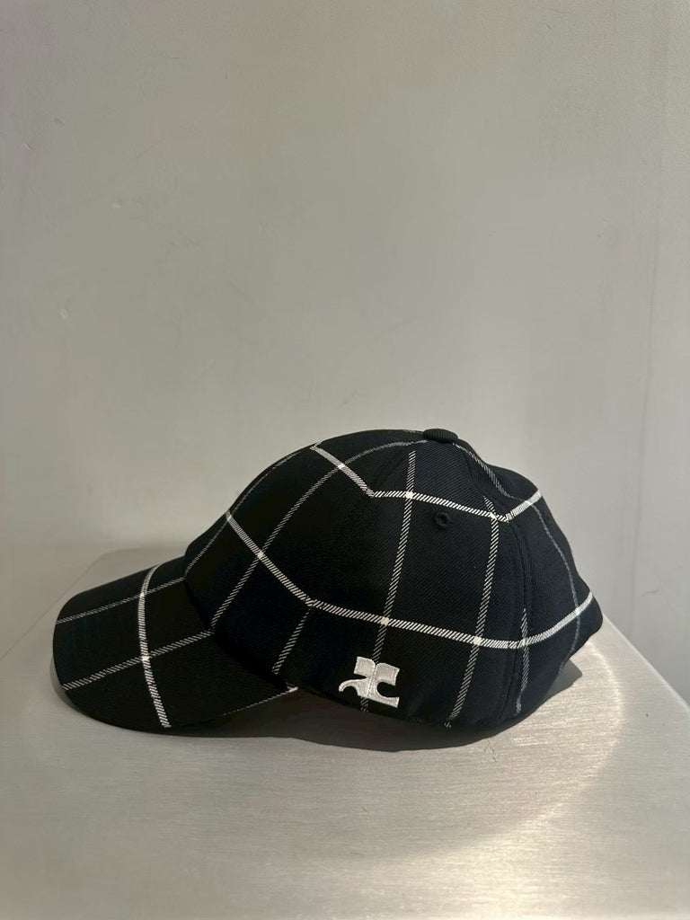 【226TCT048WO0171】CHECKED SIGNATURE COTTON CAP MULTI