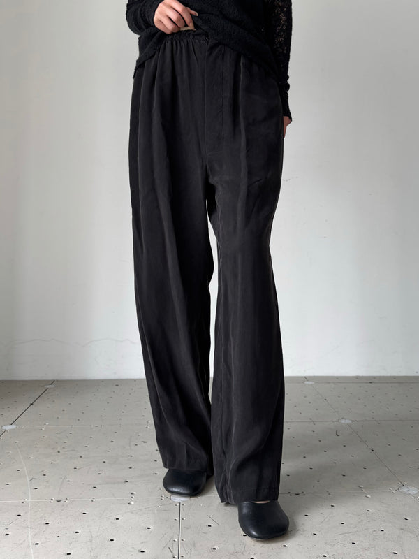 CUPRO TROUSERS BLACK