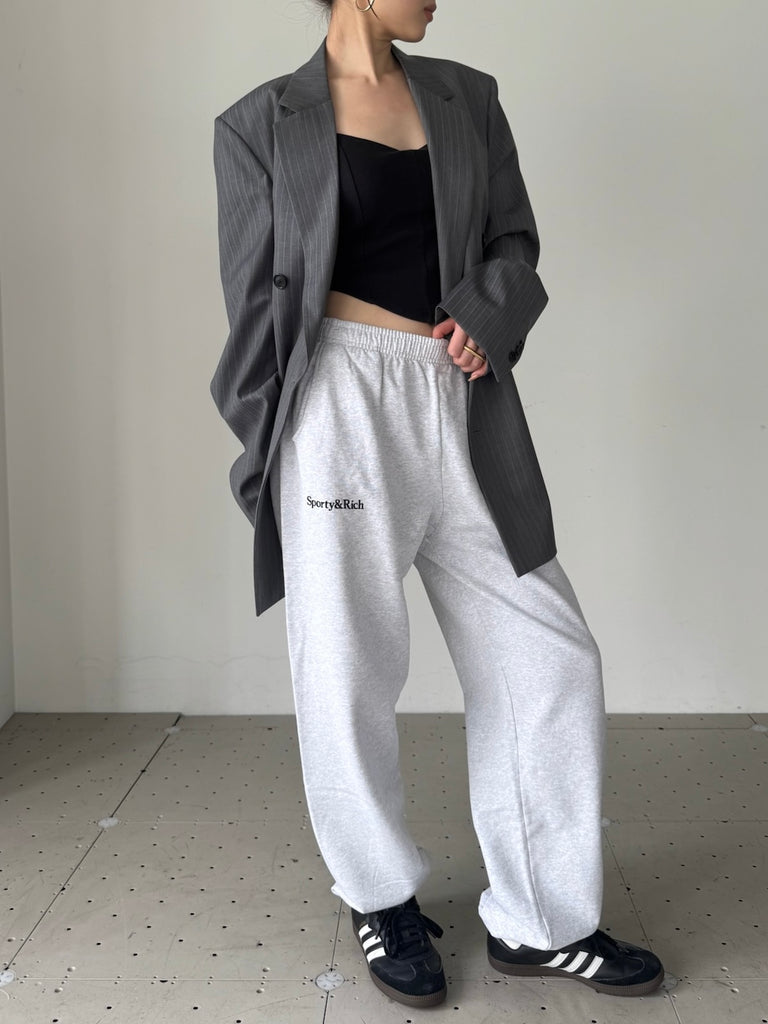 YANKEES SERIF SWEATPANTS GREY