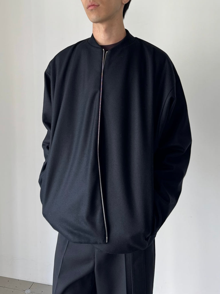 ZIP UP BOMBER BLACK