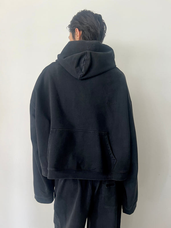 【MH27HD226B】ATHLETIC LOGO HOODIE BLACK