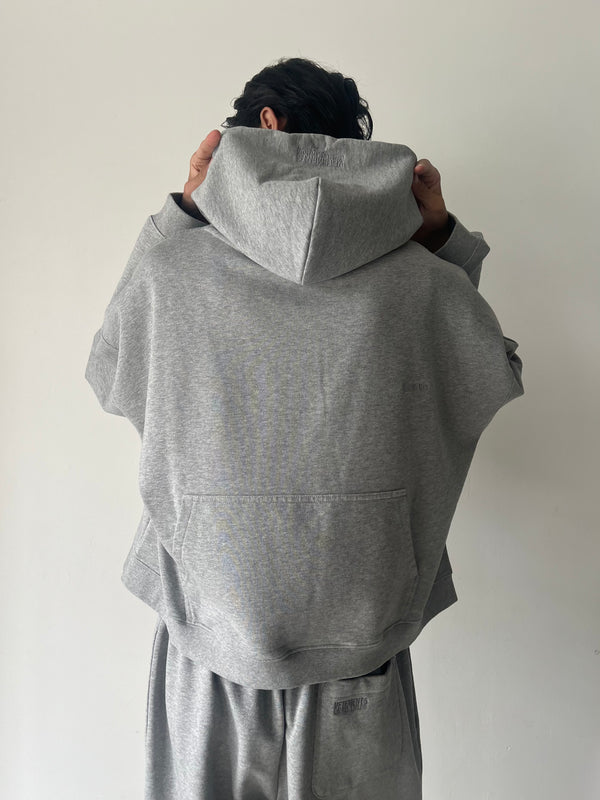 【MH27HD223G】ATHLETIC LOGO HOODIE GREY