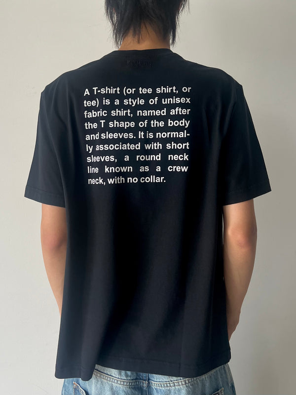 【MH27TR221B】DEFINITION OVERSIZED T-SHIRT BLACK
