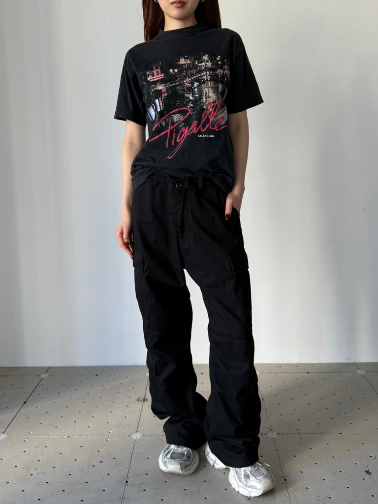 REGULAR CARGO PANTS BLACK