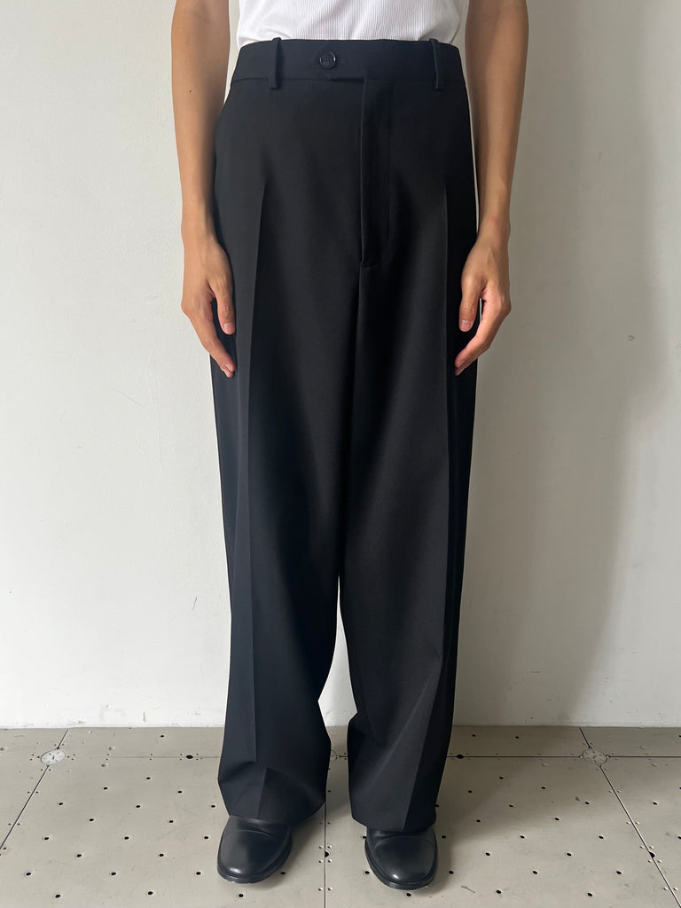 【A001Z4-TPT15-1000】Large Fit Tlrd Pants BLACK
