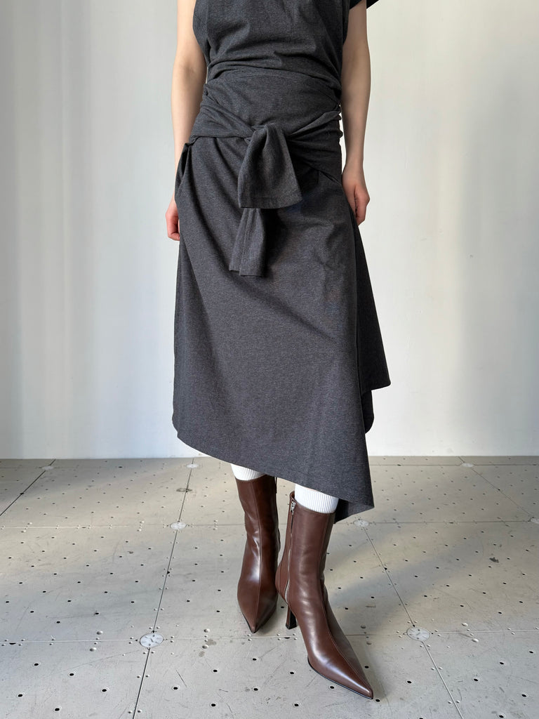 SASH SKIRT GREY