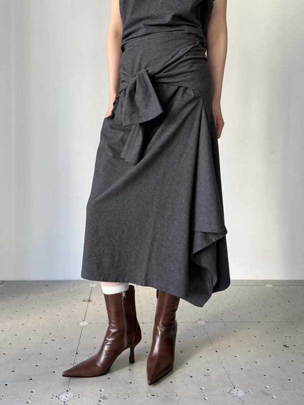 SASH SKIRT GREY