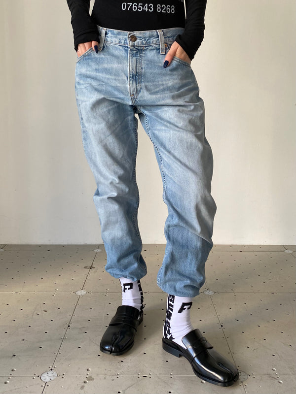 SOCK STRIP DENIM BLUE