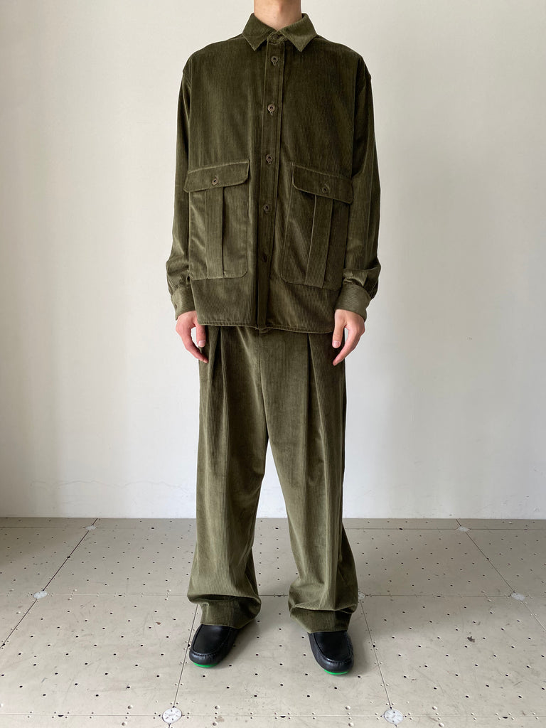 LOW CROTCH TROUSERS KHAKI