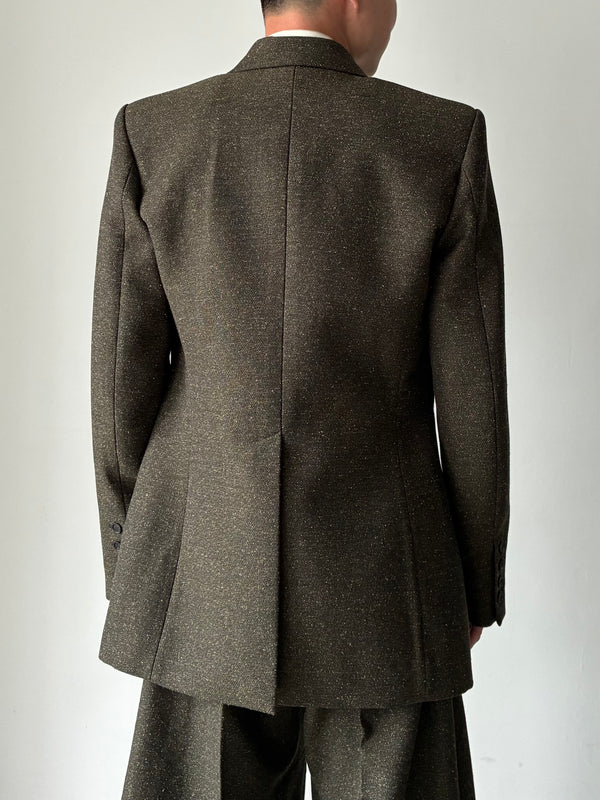【AW26 BL 002 B】EGONIC DOUBLE BREASTED GREEN