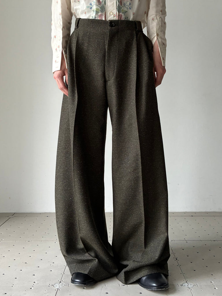 【AW26 PT 003 B】WIDE PANTS GREEN