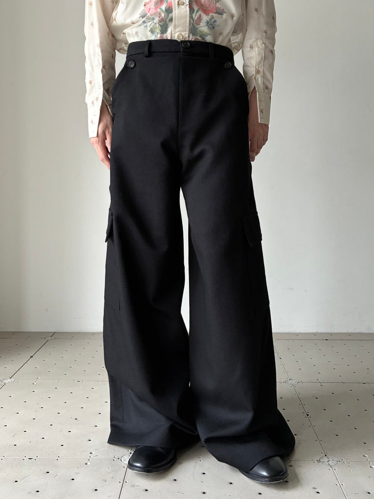 【AW26 PT 004 A】DUFFLE PANT BLACK