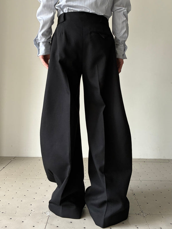 【AW26 PT 003 A】WIDE PANTS BLACK