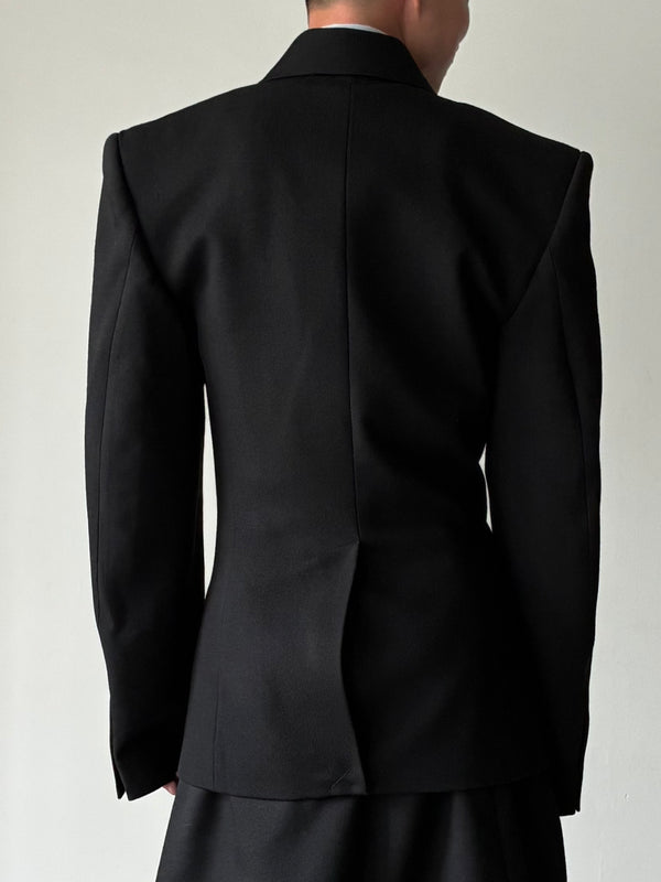 【AW26 BL 002 A】OVERSIZED TAILORED JACKET BLACK