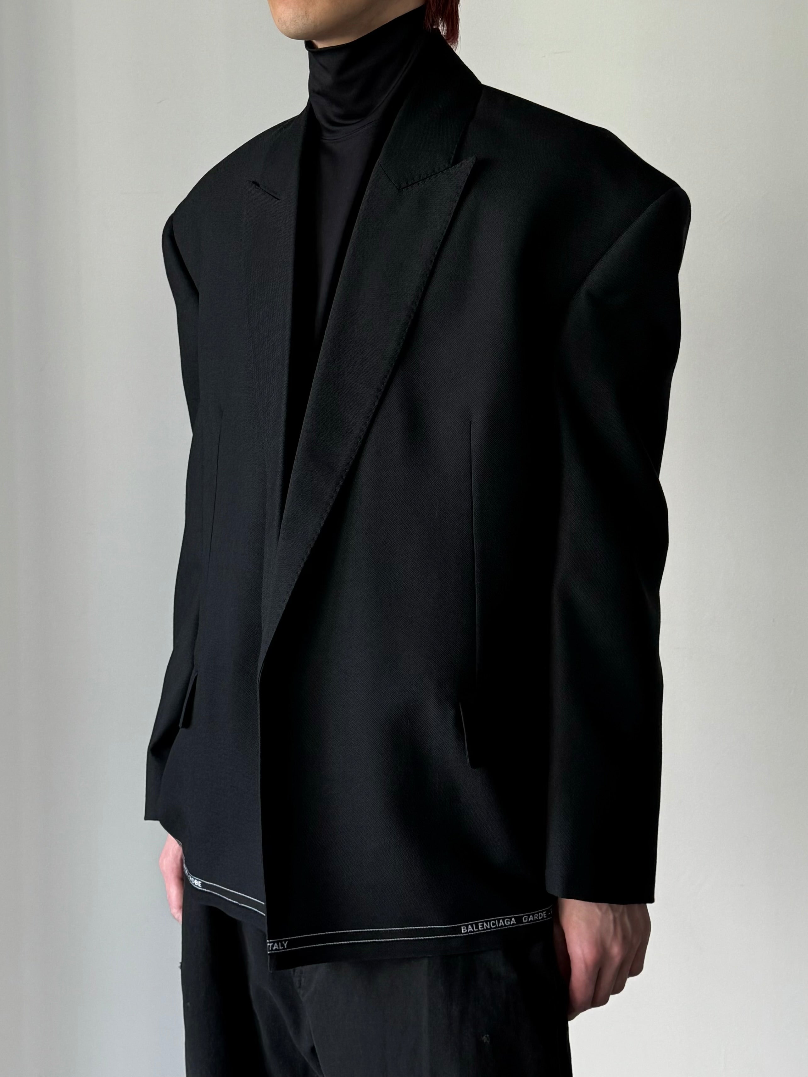 BALENCIAGA SEAMLESS JACKET BLACK バレンシアガ 正規取扱店