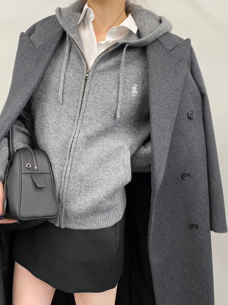 WOOL CASHMERE ZIP HOODIE 【Sサイズ】 WOOL CASHMERE ZIP HOODIE Sサイズ