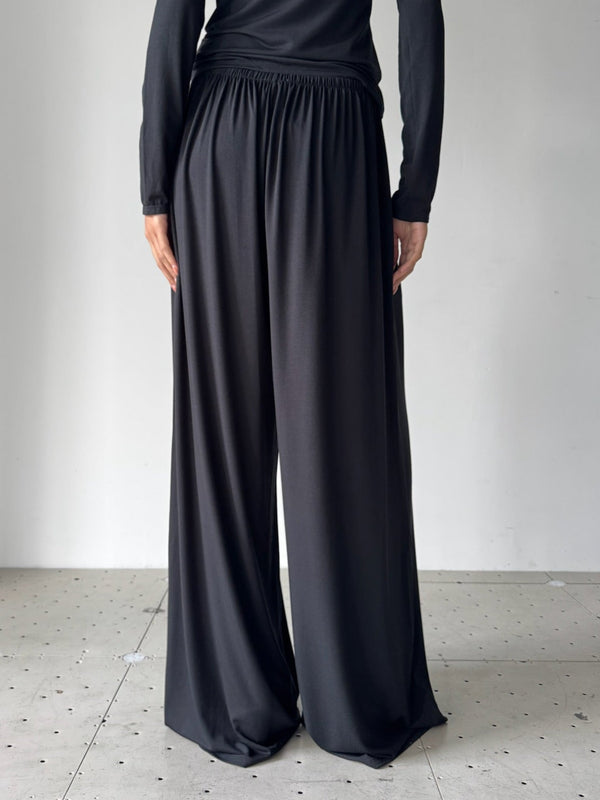 WIDE-LEG PANTS BLACK