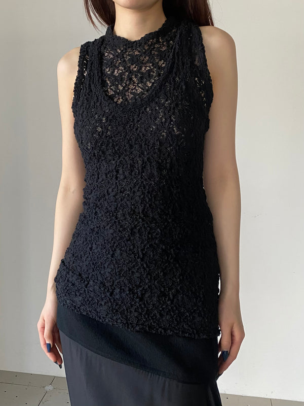 TANK TOP DOUBLE LAYER BLACK