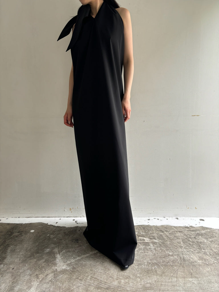 HALTER MAXI GOWN BLACK