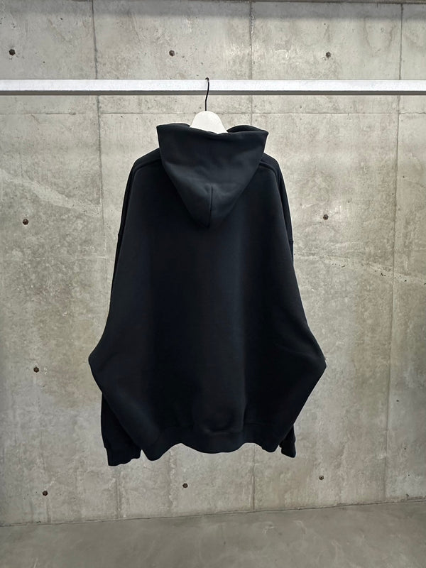 REAPER LOGO HOODED LONGSLEEVE BLACK