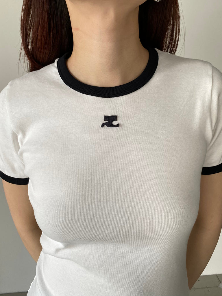 SIGNATURE CONTRAST T-SHIRT WHITE