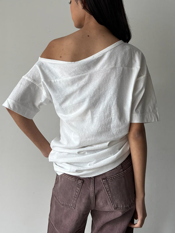 SLANT T-SHIRT WHITE