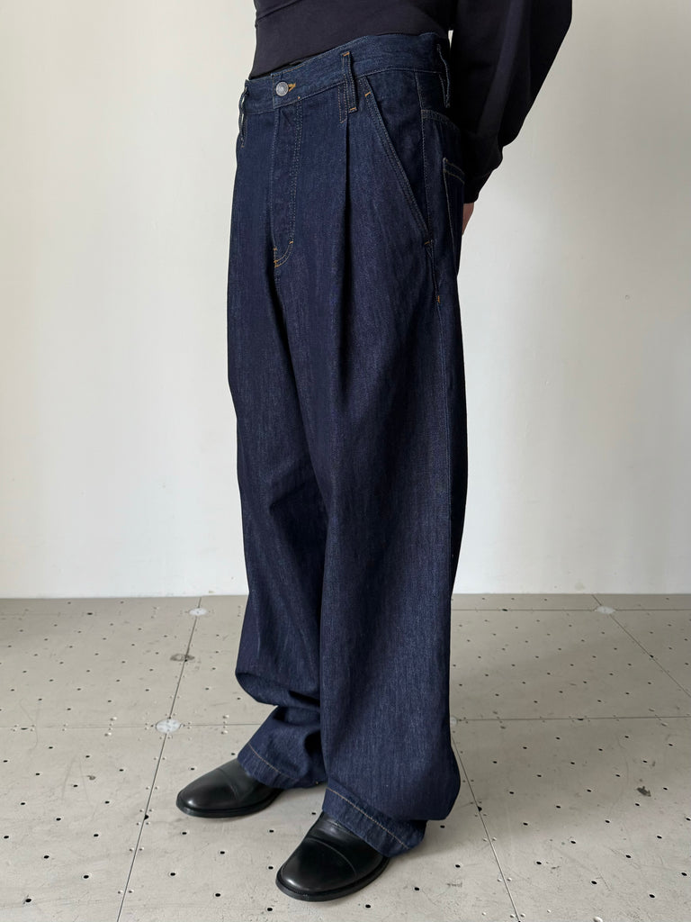 DRIES VAN NOTEN 02250-PENNING 1552 M.W.PANTS INDIGO ドリス