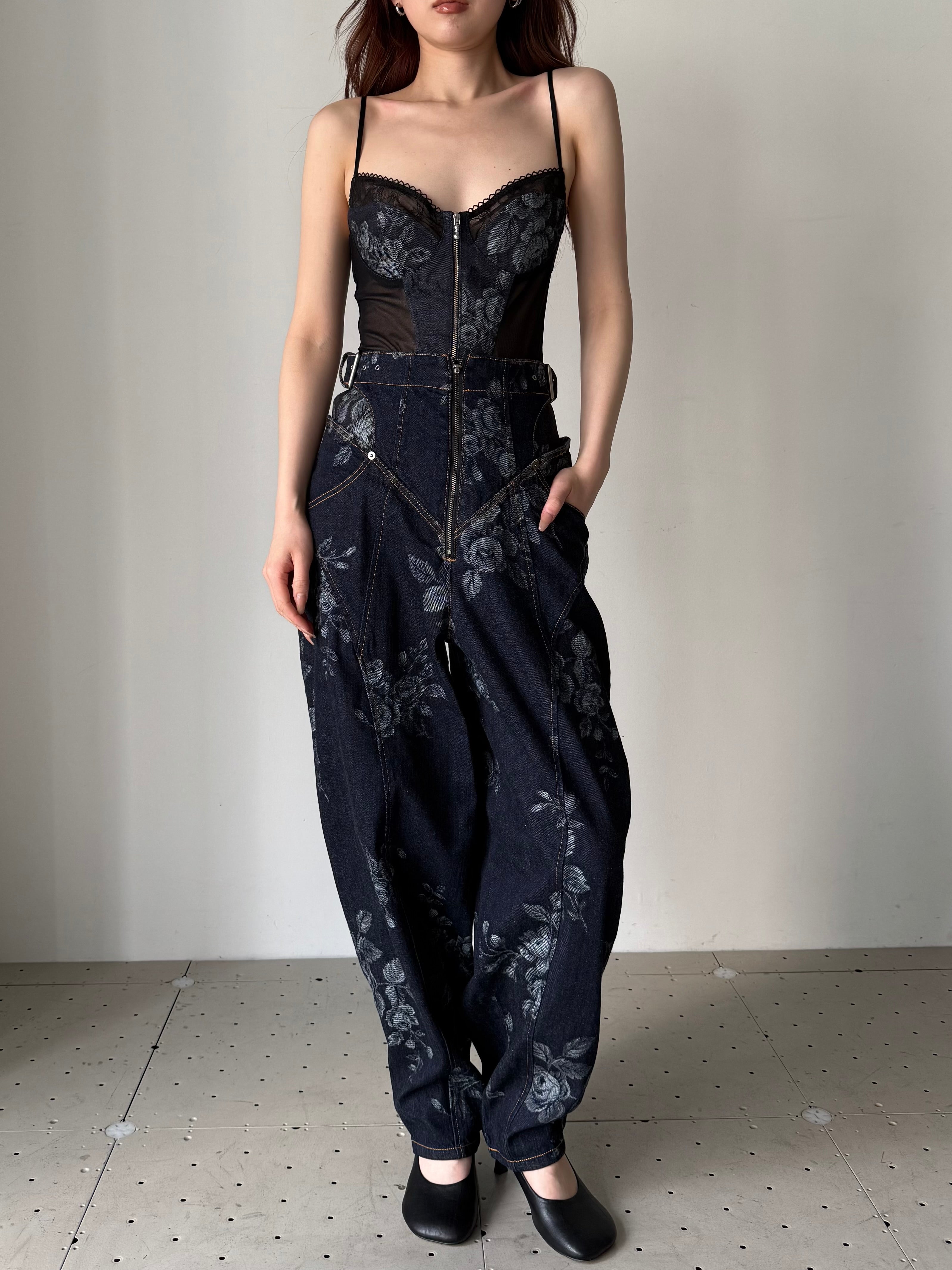 FETICO ROSE DENIM HIGH-WAIST JEANS フェティコ 正規取扱店