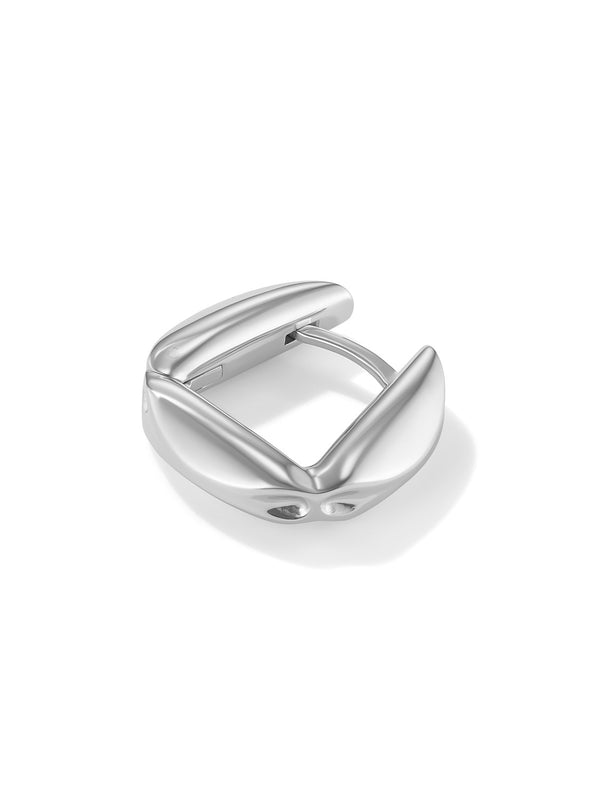 THIRD CONTACT HOOP SILVER