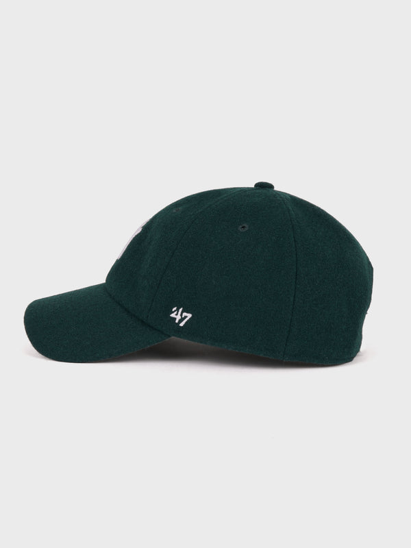 YANKEES SERIF WOOL HAT GREEN