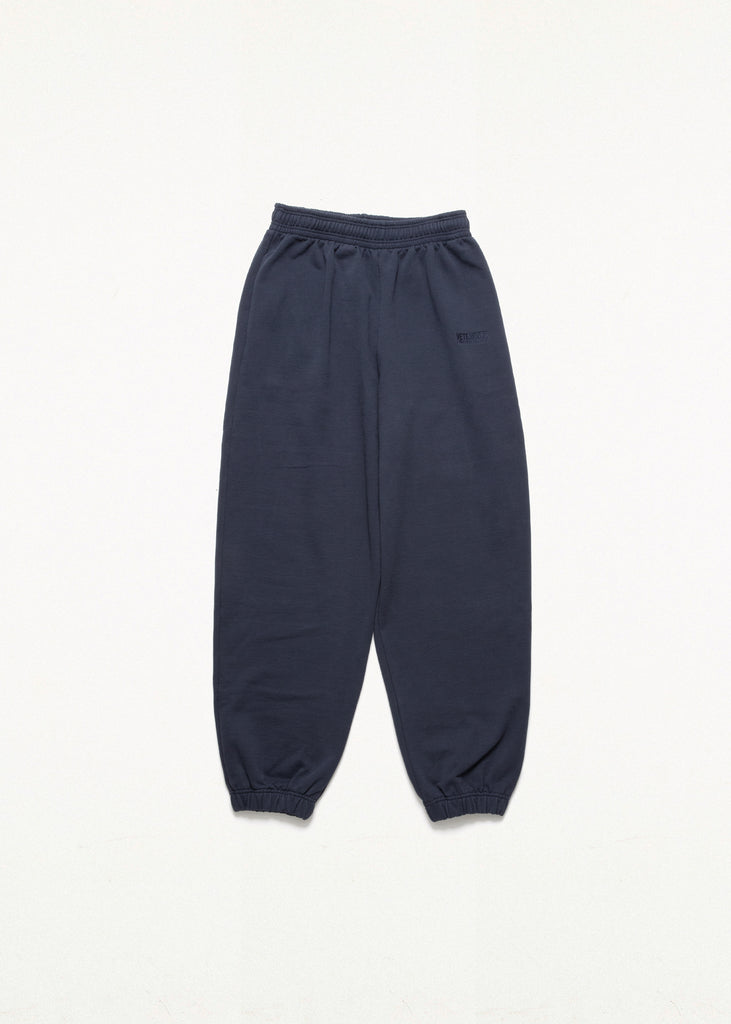 EMBROIDERED LOGO SWEATPANTS NAVY