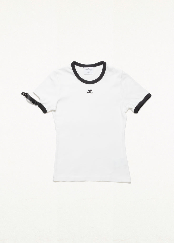 BUCKLE CONTRAST T-SHIRT WHITE