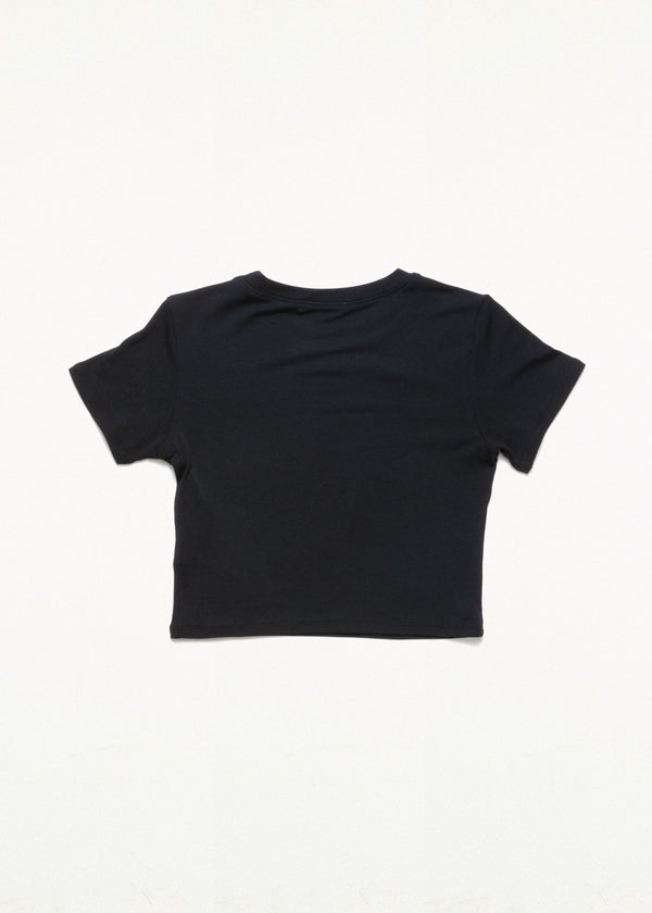 COLLAGEN CROPPED TEE BLACK