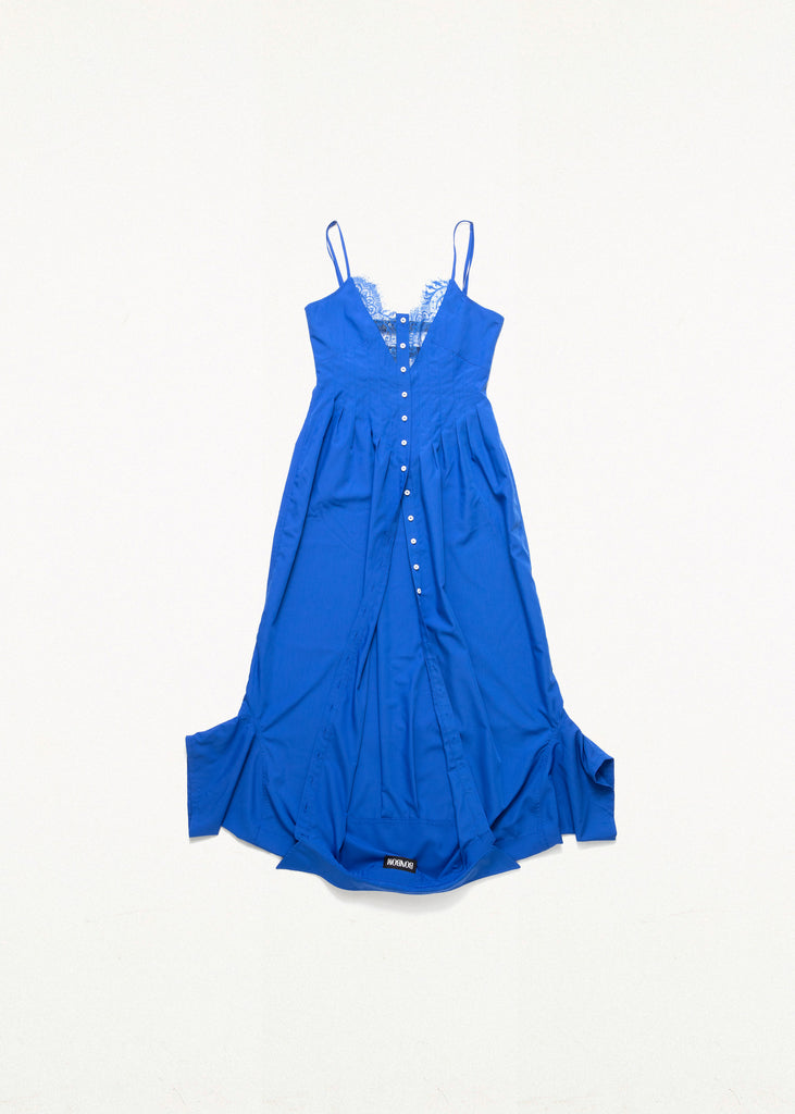 LINGERIE TURN-UP DRESS BLUE