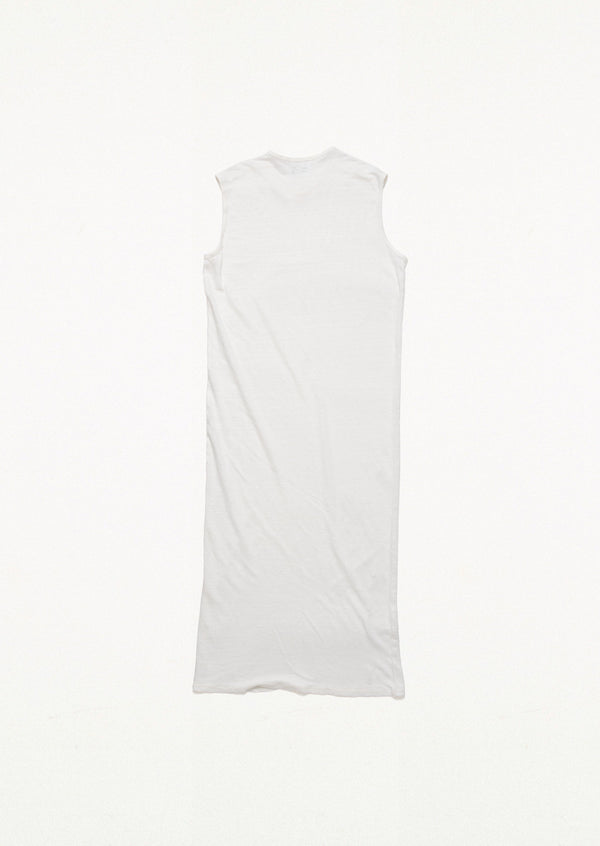 NO.192 SLEEVELESS T-SHIRT DRESS WHITE
