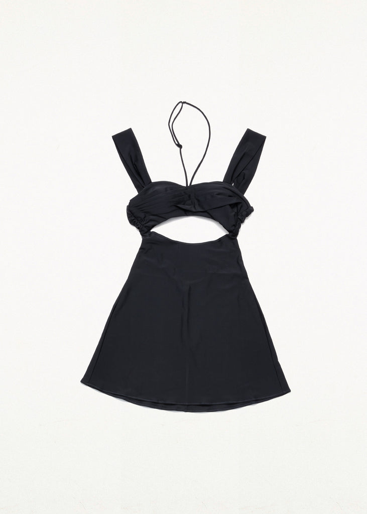CUT-OUT ONEPIECE SWIMSUIT BLACK