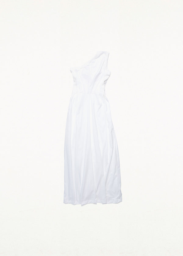 SINGLE JERSEY DRESS WHITE