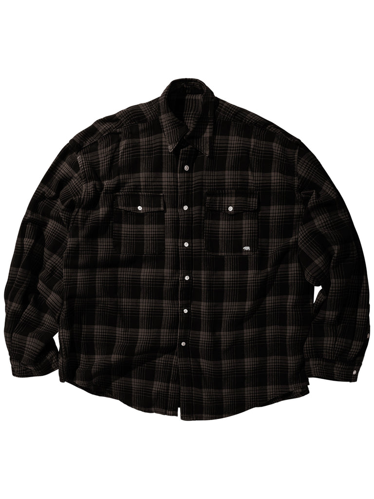【P03-03-013BL】 BIG FLANNEL BLACK