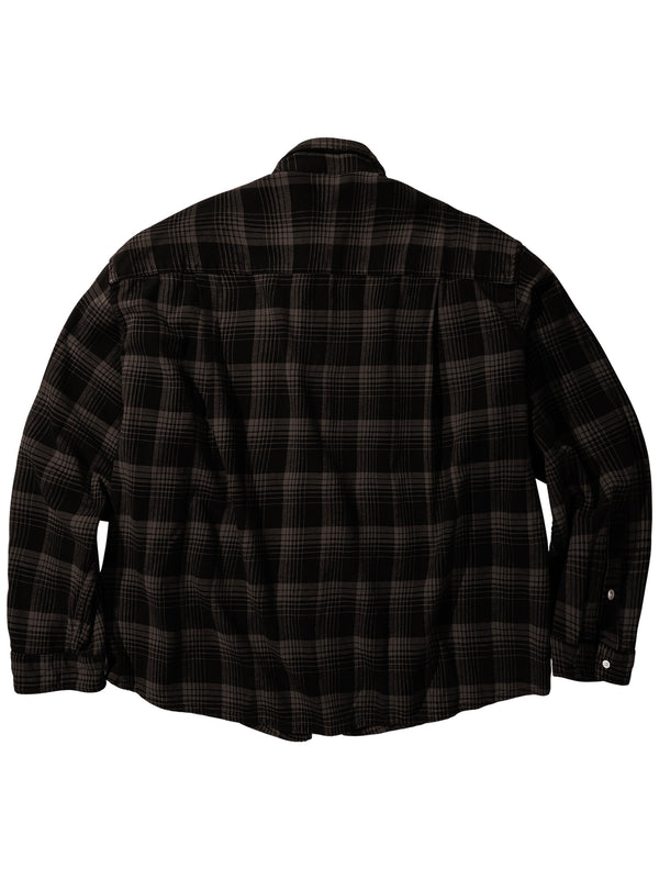 【P03-03-013BL】 BIG FLANNEL BLACK