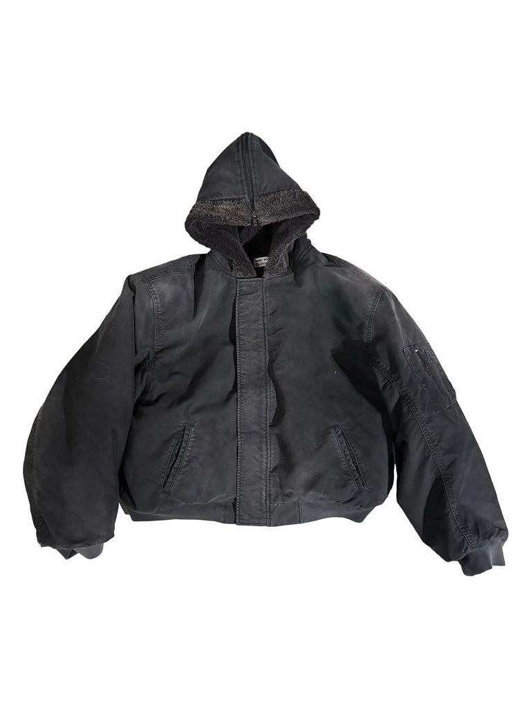 【P03-05-003CT】 COTTON BOMBER BLACK