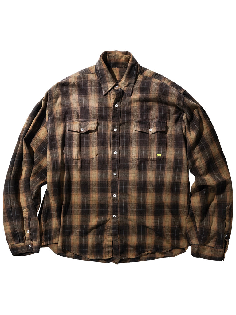 【P03-03-013BL】 BIG FLANNEL BROWN