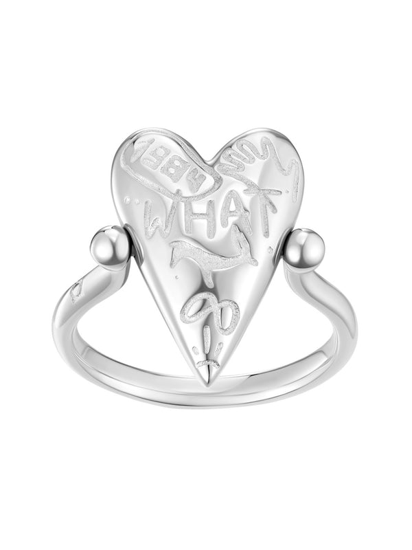 THE WALL FLIP RING SILVER