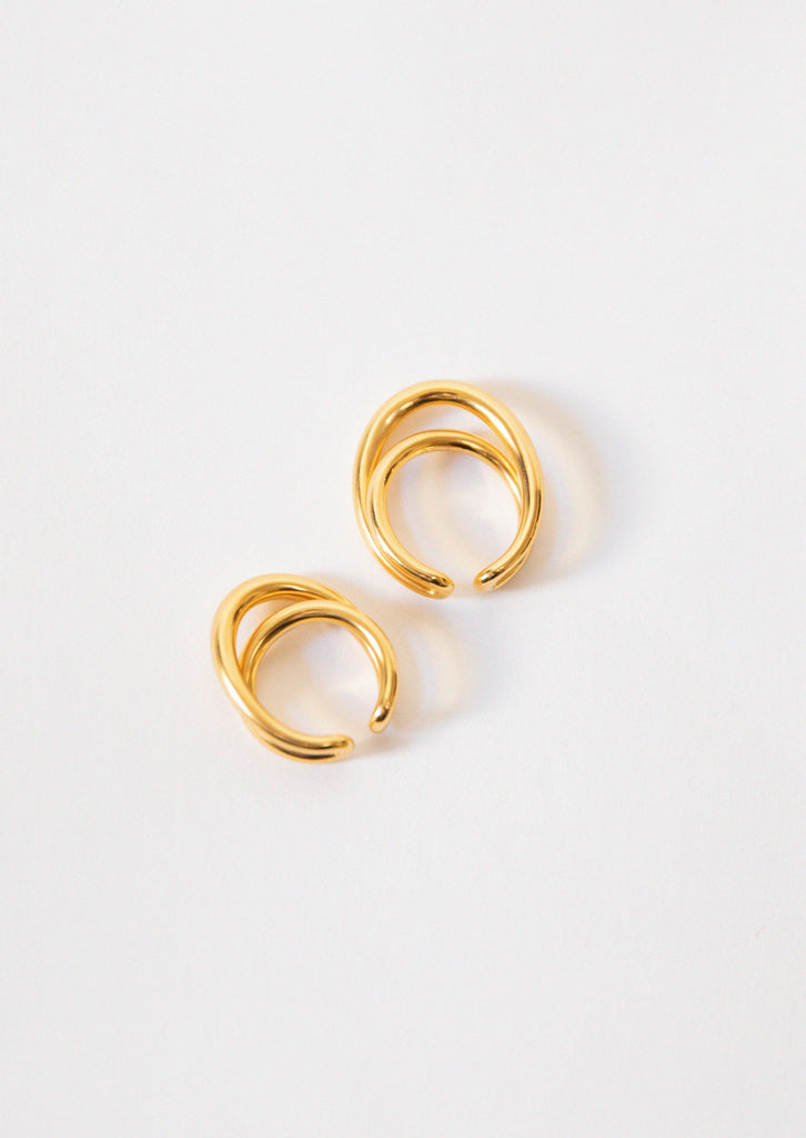 INITIAL RING SET OF2 GOLD